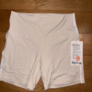 Lululemon Athletica White Bike Shorts